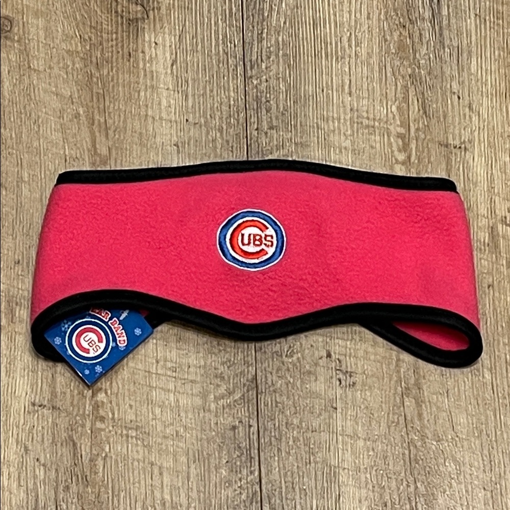 NWT Chicago Cubs Women's Pink 🩷Fleece Headband with Embroidered Logo